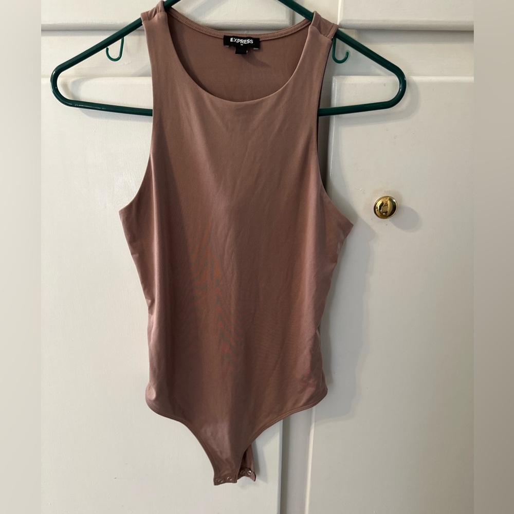 Express Sleeveless Mauve Bodysuit